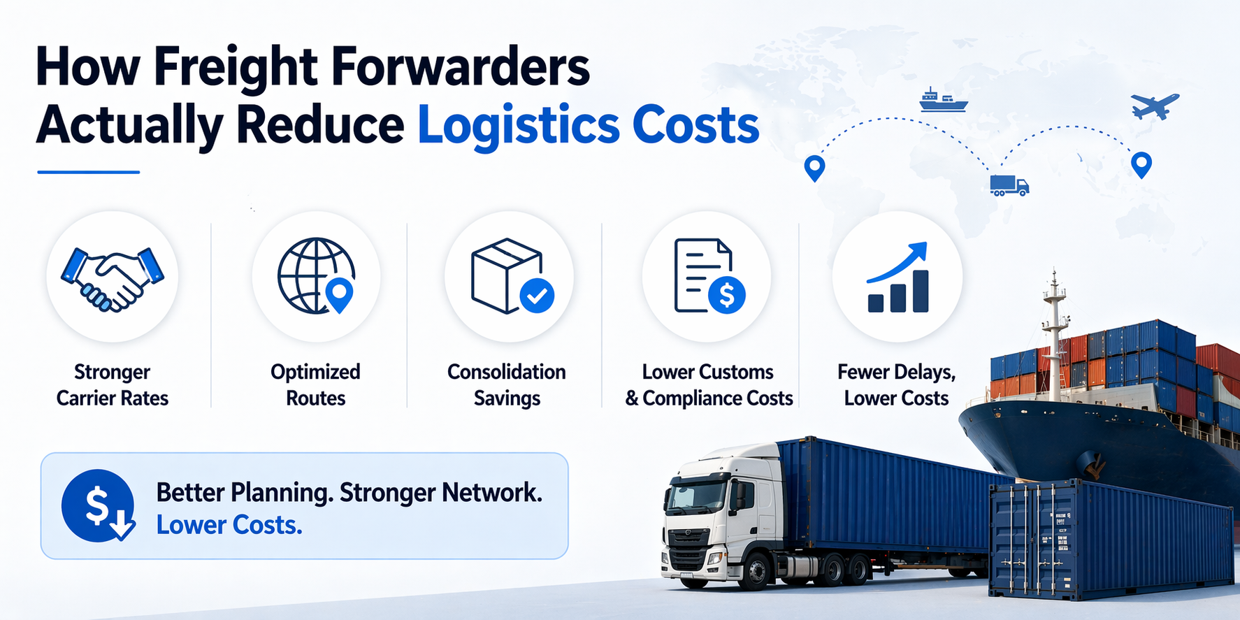 How Freight Forwarders Actually Reduce Logistics Costs