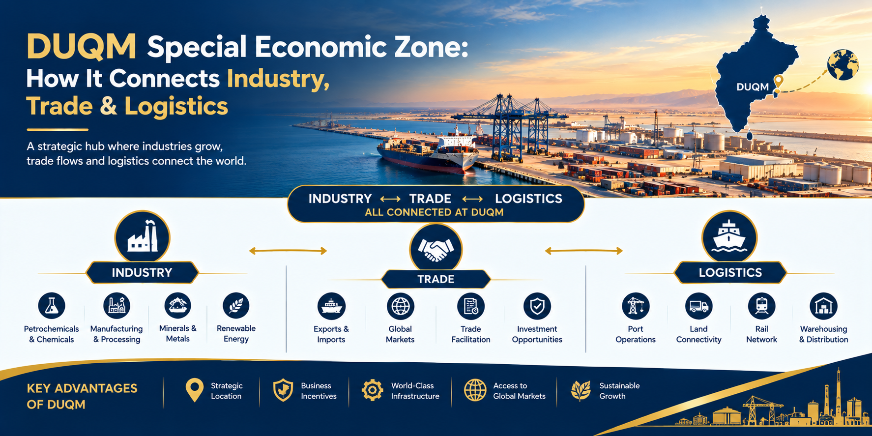 DUQM Special Economic Zone: How It Connects Industry, Trade & Logistics